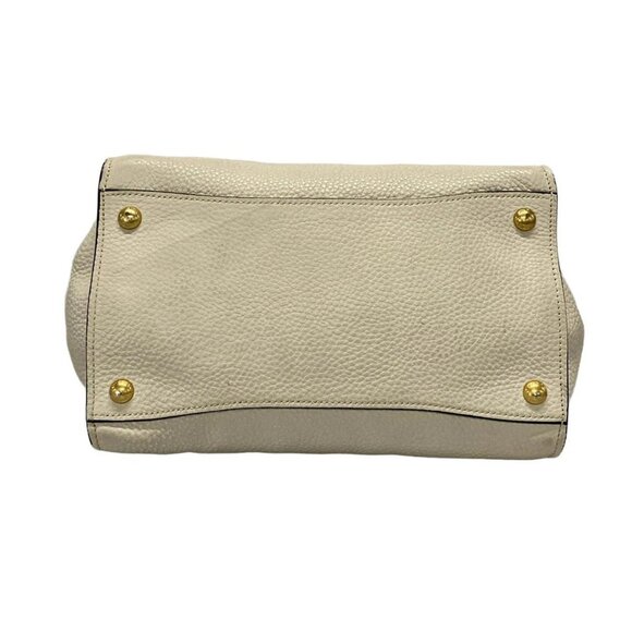 Auth PRADA - BN2673 Off White Leather Handbag - Picture 4 of 12